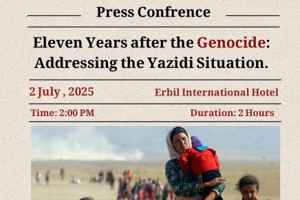 Press Conference: “Eleven Years after the Genocide: Addressing the Yazidi Situation”
